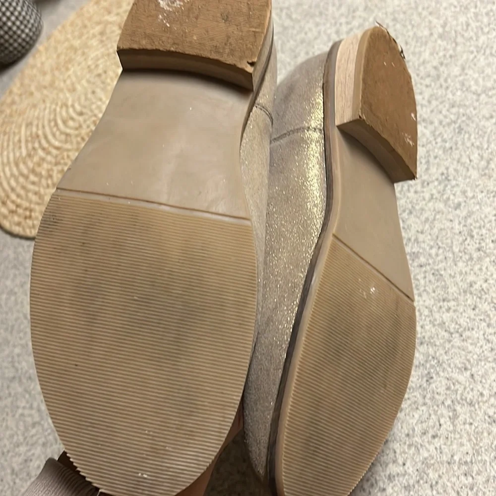 Boden gold suede slouchy boots size 39/